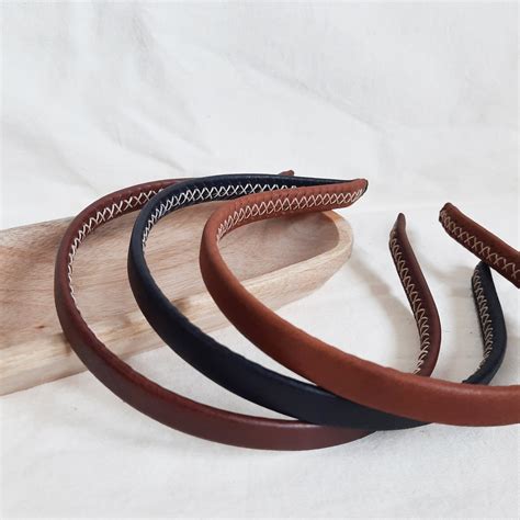 leather headband thin